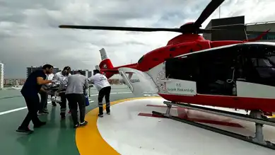 2 Yaşındaki Bebek Ambulans Helikopterle Ankara'ya Sevk Edildi